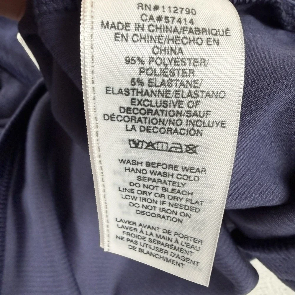 True Religion Velour Polo Shirt Men's Medium Eclipse Blue Short Sleeve New $99